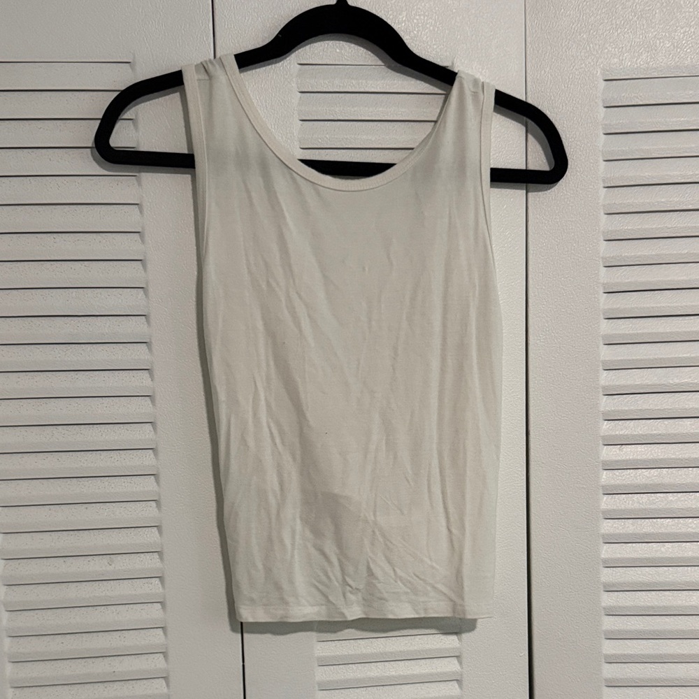 Women’s White Scoop Neck Tank Top - Lightweight Essential